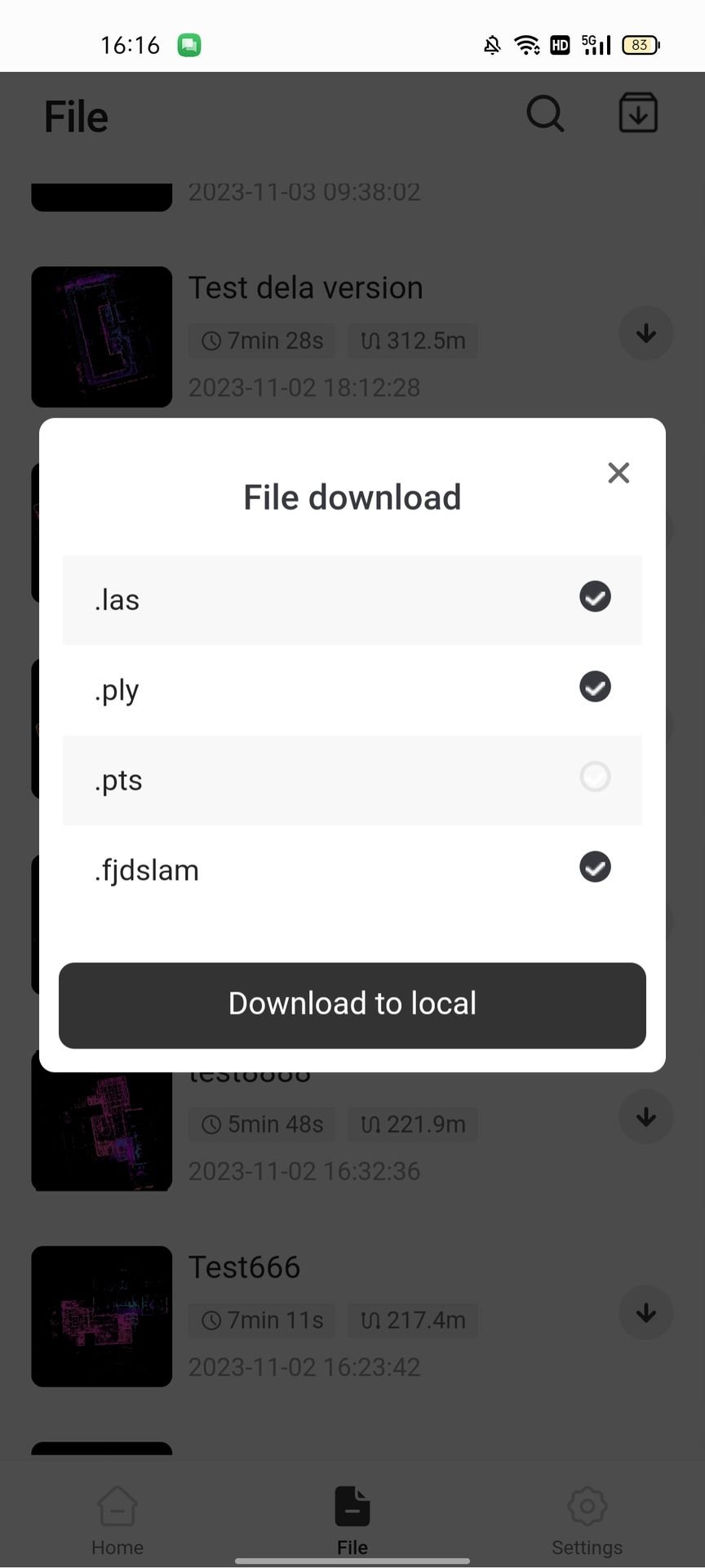 download to local