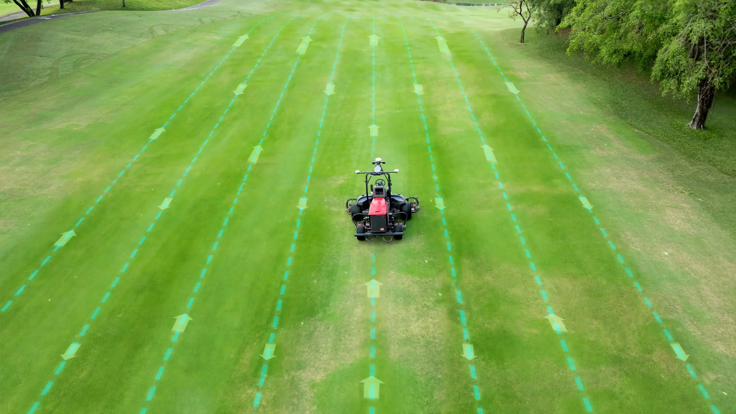 Planned Mowing Routes